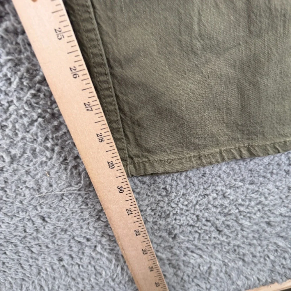 Levi's 505 Jeans Mens 34x30 Green Cotton Denim Straight Workwear Travel Stretch